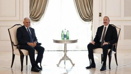 TDT Aksakallar Konseyi Başkanı Yıldırım'dan önemli ziyaret... Aliyev ile bir araya geldi!
