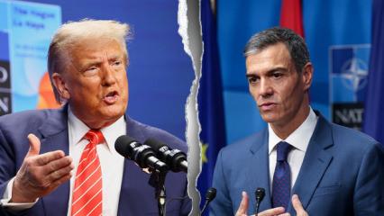 Trump'tan dünyanın gözü önünde flaş sözler: İspanya, belki de NATO'dan atılmalı