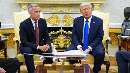 Trump'tan Kanada Başbakanı Carney'i şoke eden şaka: Tüm dünyanın önünde tekrar etti!