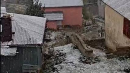 Giresun'a lapa lapa kar yağdı