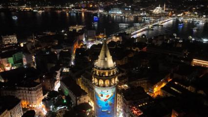 Galata Kulesi'nde Sıfır Atık renkleri! Vatandaşlar ilgiye takip etti