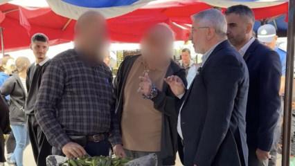 Vatandaş şikayet etti, kayıtsız kalmayan belediye başkanı pazarcılara sert tepki gösterdi
