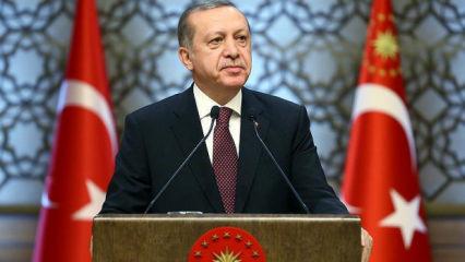 Başkan Erdoğan'dan mesaj: Örnek duruşuyla gönüllerde taht kurdu