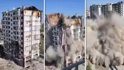 Diyarbakır’da 11 katlı bina, yıkım esnasında çöktü