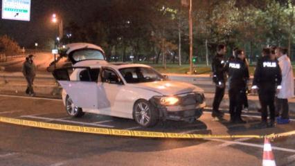 'Dur' ihtarına uymadı, 5 polis aracına çarptı! Vurularak yakalandı