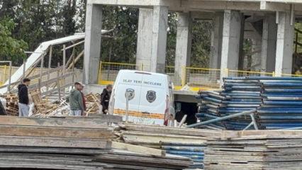Edirne'de feci kaza: 8'inci kattan düşen işçi ağır yaralandı