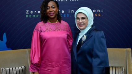 Emine Erdoğan, Sierra Leone Cumhurbaşkanı'nın eşi ile görüştü