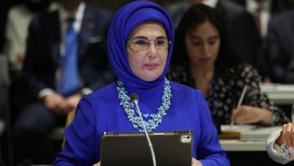 Emine Erdoğan: Türkiye'nin kararlılığını dünyaya taşıyacak