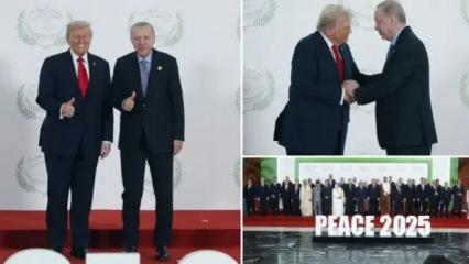 Erdoğan'dan önemli açıklamalar... Trump ile ayaküstü sohbette dikkat çeken detay