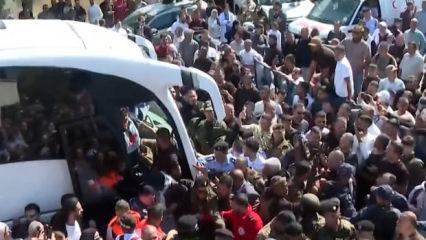 Filistinli esirler Batı Şeria'da coşkuyla karşılandı!