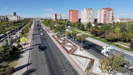 Konya Belediyesi'nden örnek peyzaj düzenlemesi