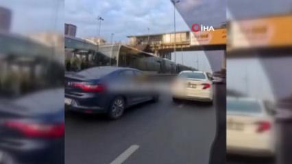 Şişli’de makas atan sürücü gözaltında