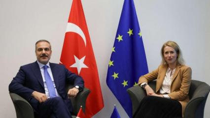 Son dakika: Bakan Fidan'dan kritik AB görüşmesi! Üst düzey isimle bir araya geldi