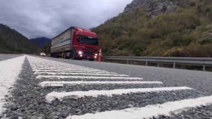 Türkiye'nin üçüncü "melodili yol uygulaması" Trabzon'da hayata geçirildi