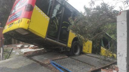 Üsküdar'da İETT otobüsü kaza yaptı