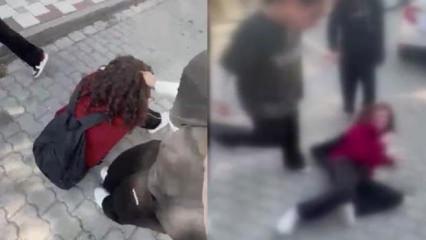 Akran zorbalığı yürekleri acıttı! Genç kızı dakikalarca dövdüler