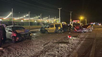 Çankırı’da 3 aracın karıştığı zincirleme kaza: 9 yaralı