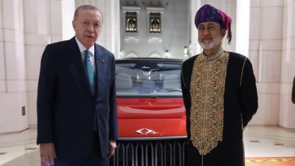 Erdoğan'dan, Umman Sultanı Heysem bin Tarık'a Togg hediyesi