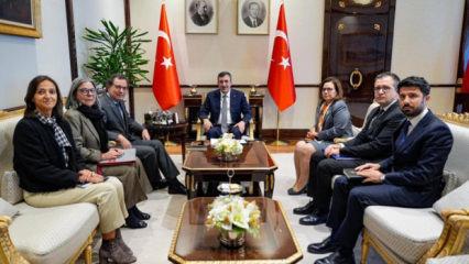 Cumhurbaşkanı Yardımcısı Yılmaz, Manuel Castro Almeida'yı kabul etti