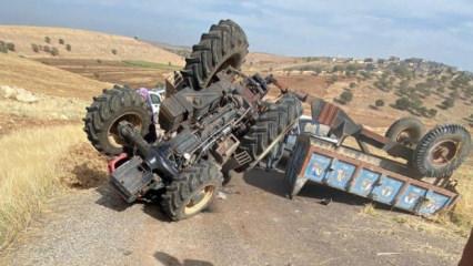 Diyarbakır'da traktör devrildi: 3 yaralı
