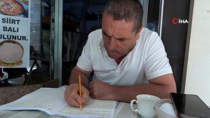 Ehliyet sahibi olmak için okuma yazma öğrenmeye başladı! Azmi takdir topladı