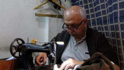 Gaziantepli terzi 50 yıldır 1950 model makinesiyle zamana direniyor