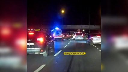 Motosikletten fırlayan kişi ambulansın altında kaldı! Tüm sürücüler seferber oldu
