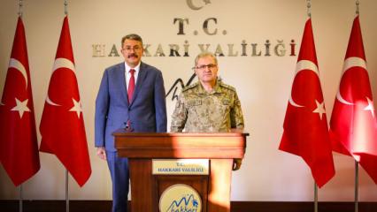 Orgeneral Tokel'den Hakkari'ye kritik ziyaret