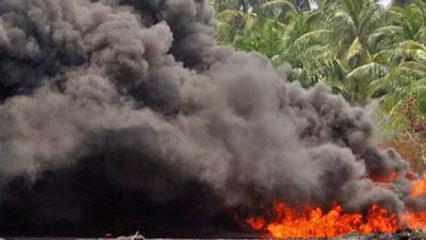 Nijerya'da facia! Akaryakıt tankeri patladı