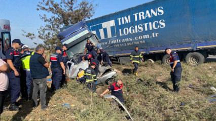 TIR ile çarpışan otomobilin sürücüsü öldü