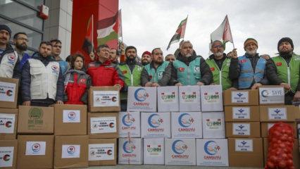 Türkiye'nin Gazze'ye yardımları devam ediyor