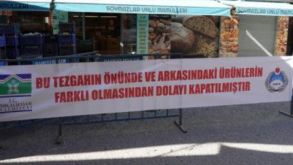 Vatandaşa kaba davranan pazarcının tezgahı kapatıldı