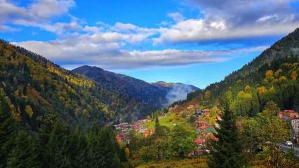 Yine Karadeniz yine muhteşem manzaralar: Dronla görüntülendi