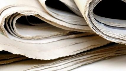 1 Kasım Cumartesi 2025 Gazete Manşetleri