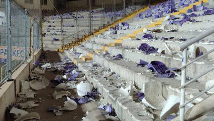 3. Lig'de 'savaş' gibi maç: 2 bin koltuk söküldü, tuvaletler parçalandı