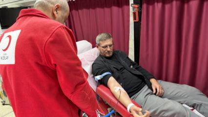 "Hayat kurtarmak senin kanında var" dediler kan bağışı yaptılar