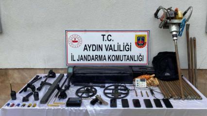 Aydın'da sit alanında kaçak kazıya 6 gözaltı