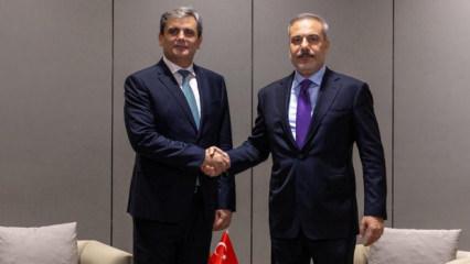 Bakan Fidan Karadağlı mevkidaşı İbrahimovic ile görüştü