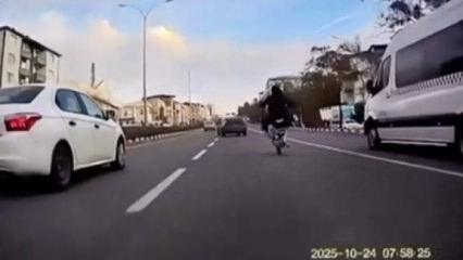 Bilecik’te trafik güvenliğini tehlikeye düşüren motosikletliye ceza