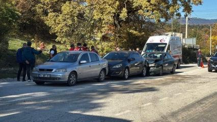 Bolu'da zincirleme trafik kazasında 3 kişi yaralandı