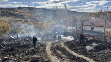 Çankırı'da çıkan yangında 6 ev kullanılamaz hale geldi