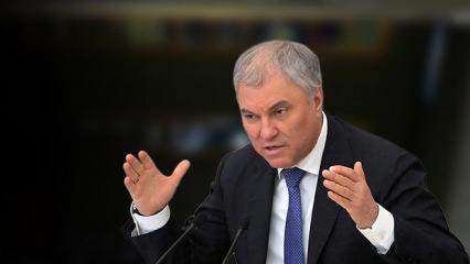 Devlet Duması Başkanı Volodin Rusya'nın kozunu açıkladı: Batı Putin'e diz çöküp yalvarmalı