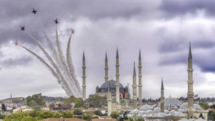 'Edirne Semalarında Cumhuriyetin Kanatları Destan Yazdı’'