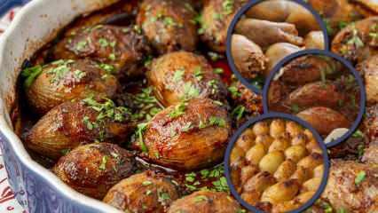 Geleneksel Anadolu lezzeti: Fırında nar ekşili etli soğan dolması tarifi