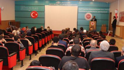 Gururlandıran tablo: 14 öğrenci hafızlık icazetlerini aldı