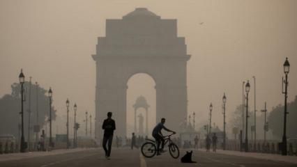 Hindistan'da hava kirliliğine ilginç çözüm! "Yapay yağmur" denemesi! 