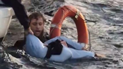 İstanbul'da sıcak dakikalar: Denize düşen kadını böyle kurtardı