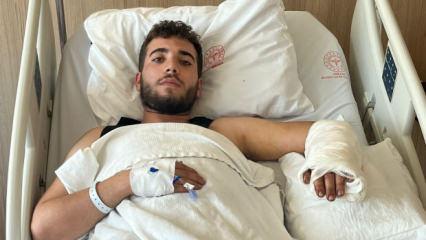 Köpeğin kafasından ve kolundan ısırdığı adam dehşet anlarını anlattı