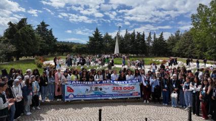 253 bin gazi torunu özel uçakla şehit topraklarını ziyaret etti