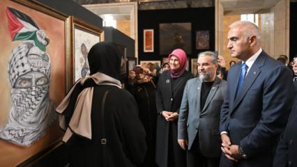 TBMM Başkanı Kurtulmuş, “Hilalin Işığında” başlıklı sanat sergisini gezdi